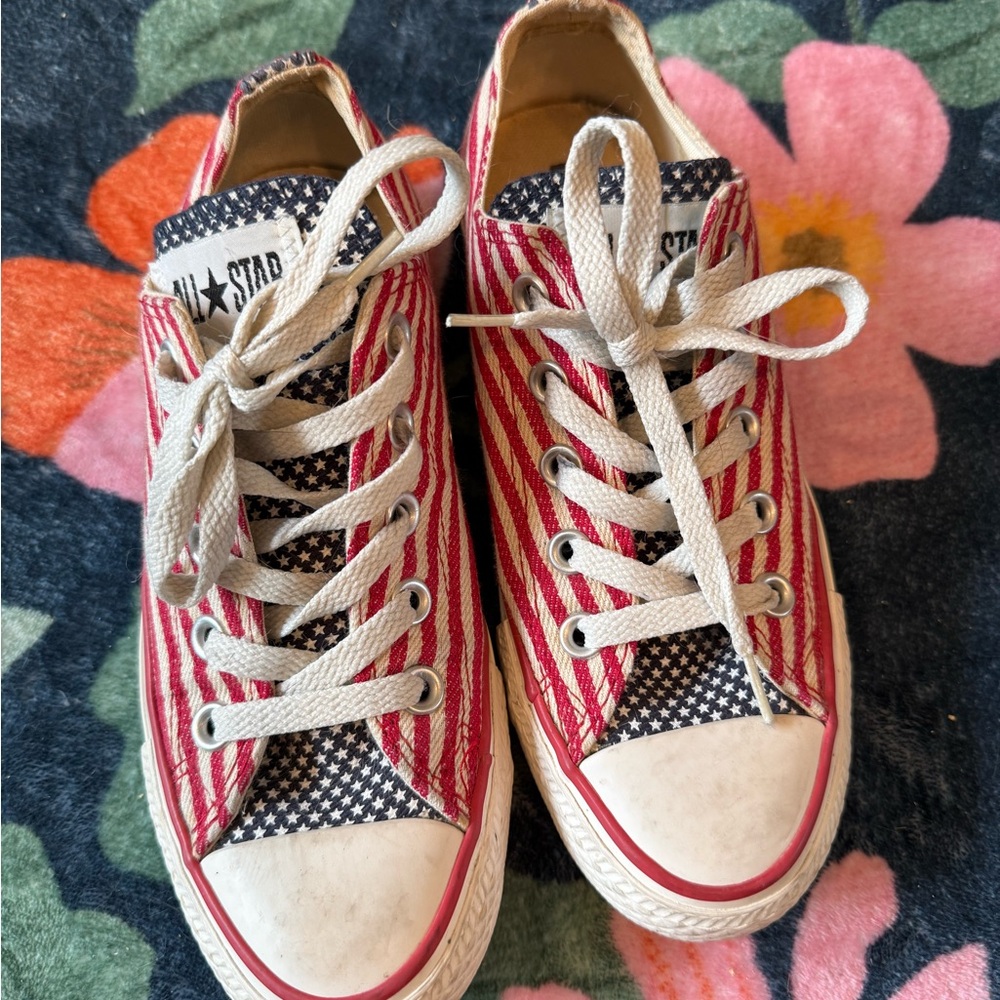 Rare Vintage Converse American Flag Stars & Stripe All Stars